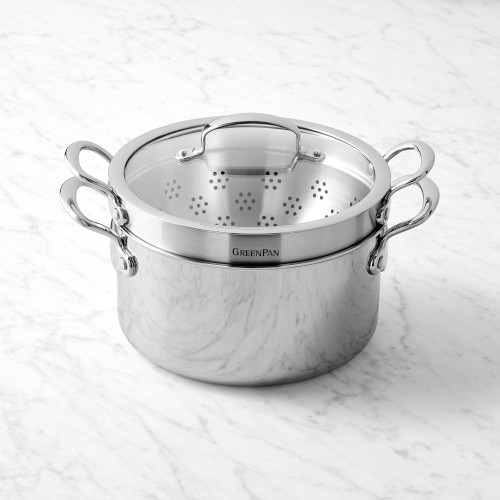 GreenPan Premiere Max Stainless-Steel Ceramic Nonstick Steamer Multipot, 6-Qt. Simolary simolary.com 6
