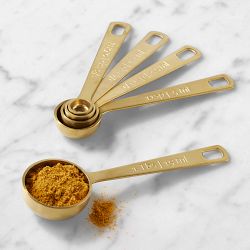 Le Creuset Measuring Spoons, Set of 5, Gold