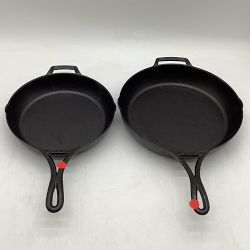 OPEN BOX: Lodge Blacklock Triple Seasoned Cast Iron 10" &amp; 12" Skillet Set