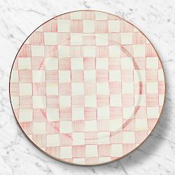 MacKenzie-Childs Rosy Check Enamel Serving Platter