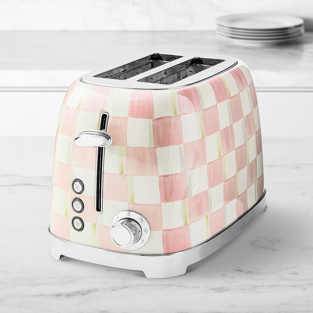 MacKenzie-Childs Rosy Check 2-Slice Toaster - Rosy Check