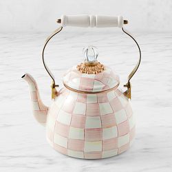 MacKenzie-Childs Rosy Check Tea Kettle, 2-Qt.