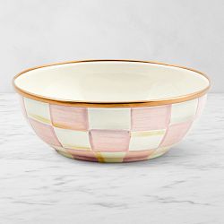 MacKenzie-Childs Rosy Check Everyday Bowl