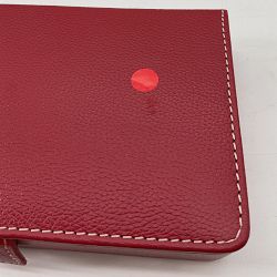 OPEN BOX: Williams Sonoma Home x THE GEORGE Dominoes, Leather, Red