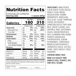 Williams Sonoma Scone Mix, Parmesan Garlic Herb