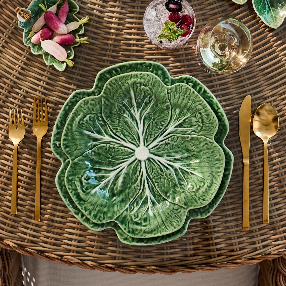 Bordallo Pinheiro Cabbage Dinner Plates | Williams Sonoma