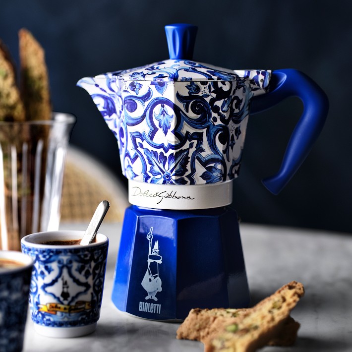 Bialetti Moka Dolce & Gabbana Blu Espresso Maker | Williams Sonoma