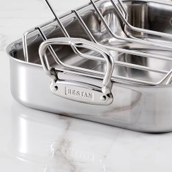 Hestan Provisions Polished Stainless-Steel Classic Roaster with