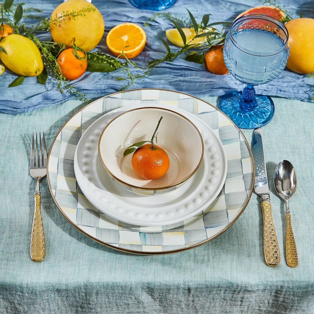 MacKenzie-Childs Sterling Check Everyday Bowls by Williams Sonoma Home