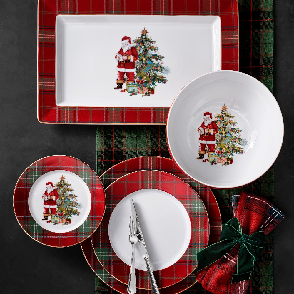 Red Tartan Dinnerware Collection by Williams Sonoma Home