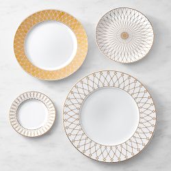 Regency Gold Appetizer Plates, Set of 4