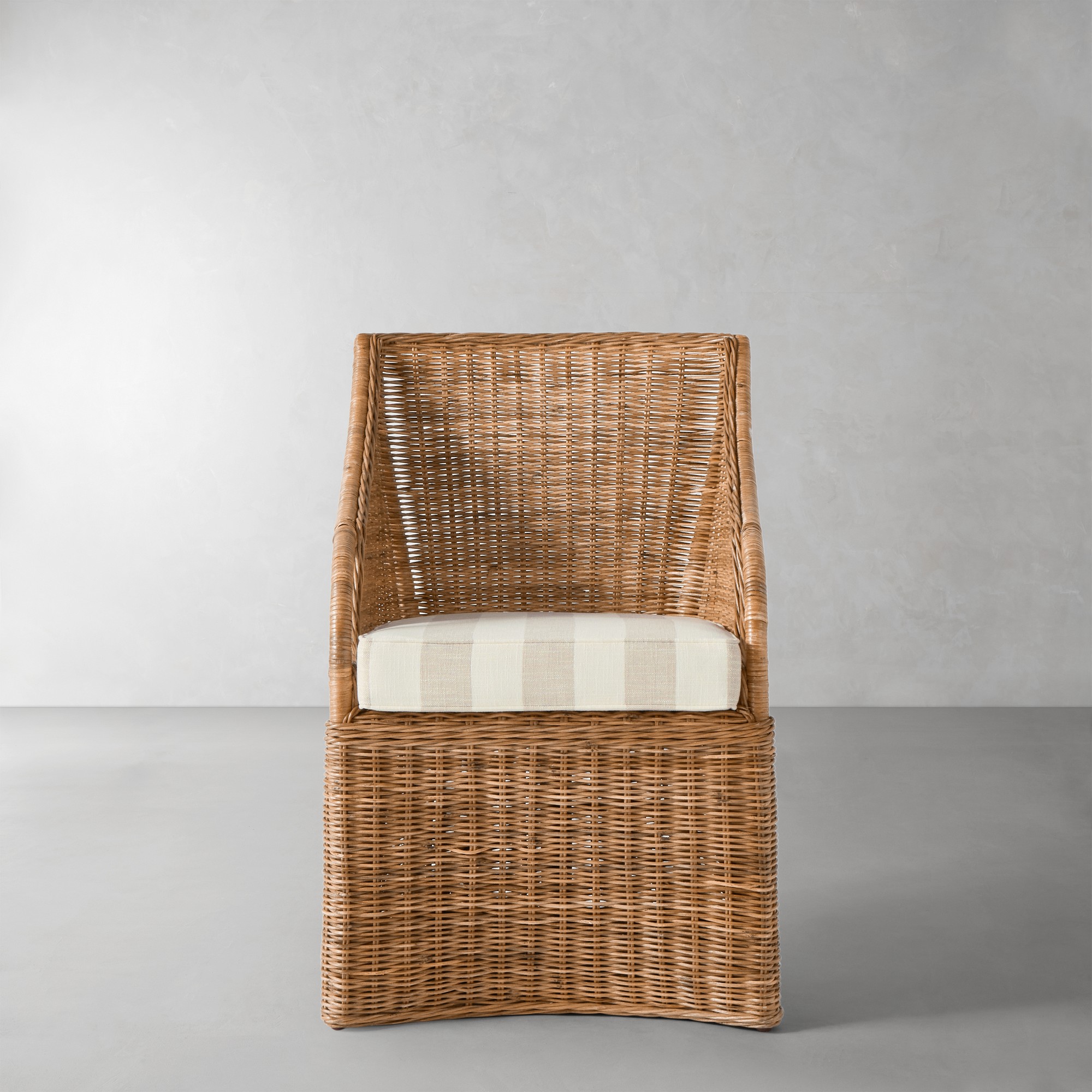 Basketweave Cabana Stripe, Stone