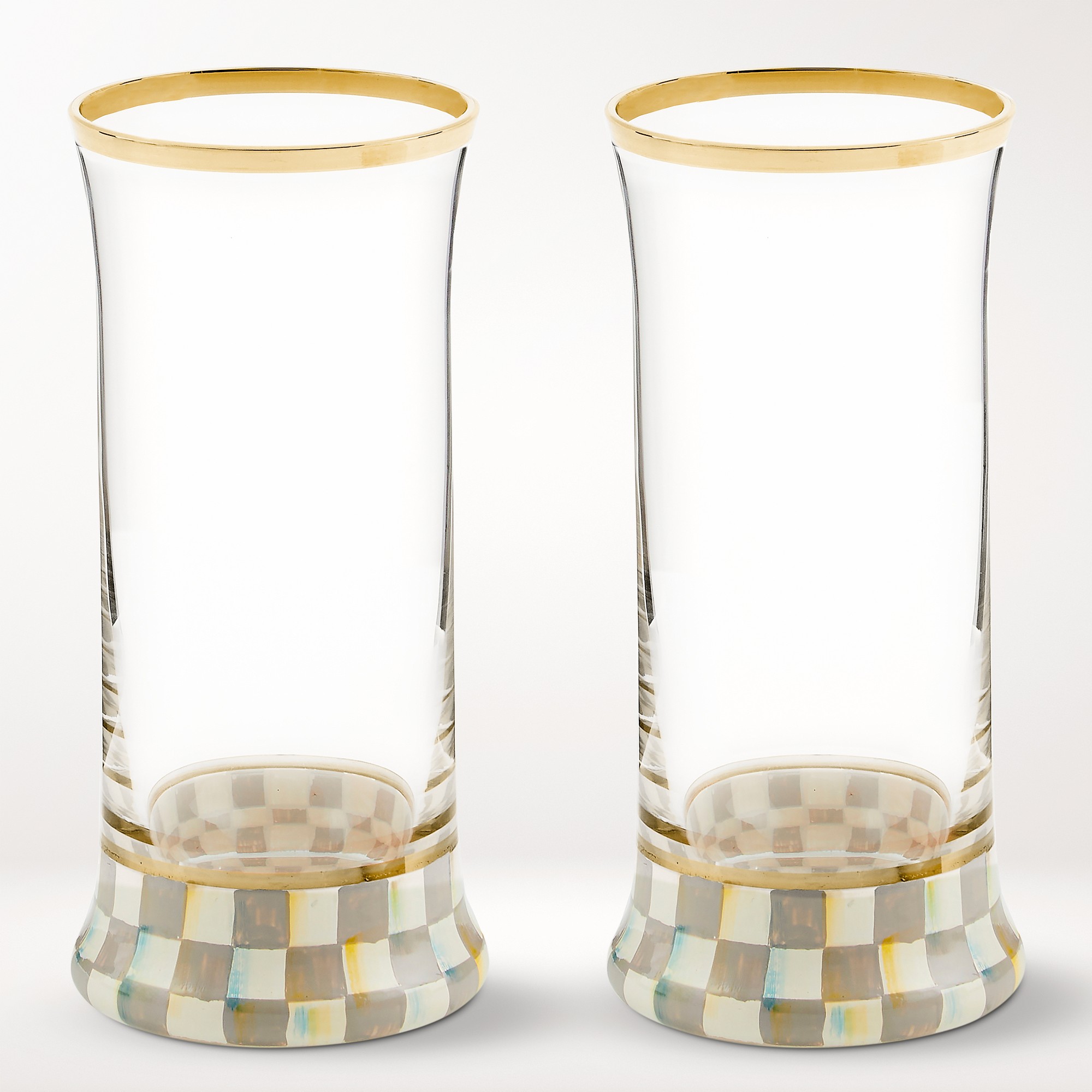 MacKenzie-Childs Sterling Check Highball Glasses simolary.com 5 MacKenzie-Childs Sterling Check Highball Glasses Simolary simolary.com 5