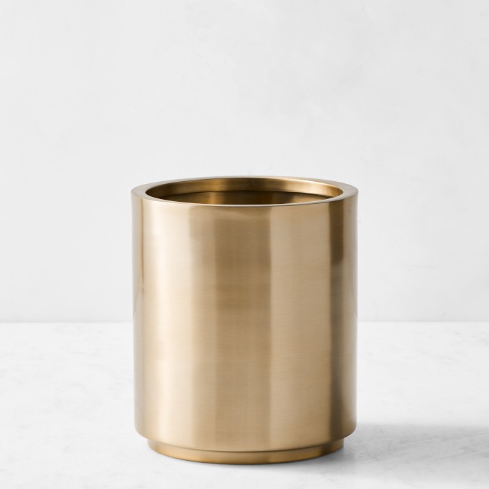 Gold Utensil Holder, Matte Finish | Williams Sonoma