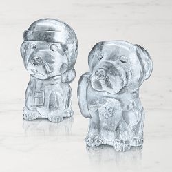 Williams Sonoma Holiday Dog Ice Molds, Set of 2