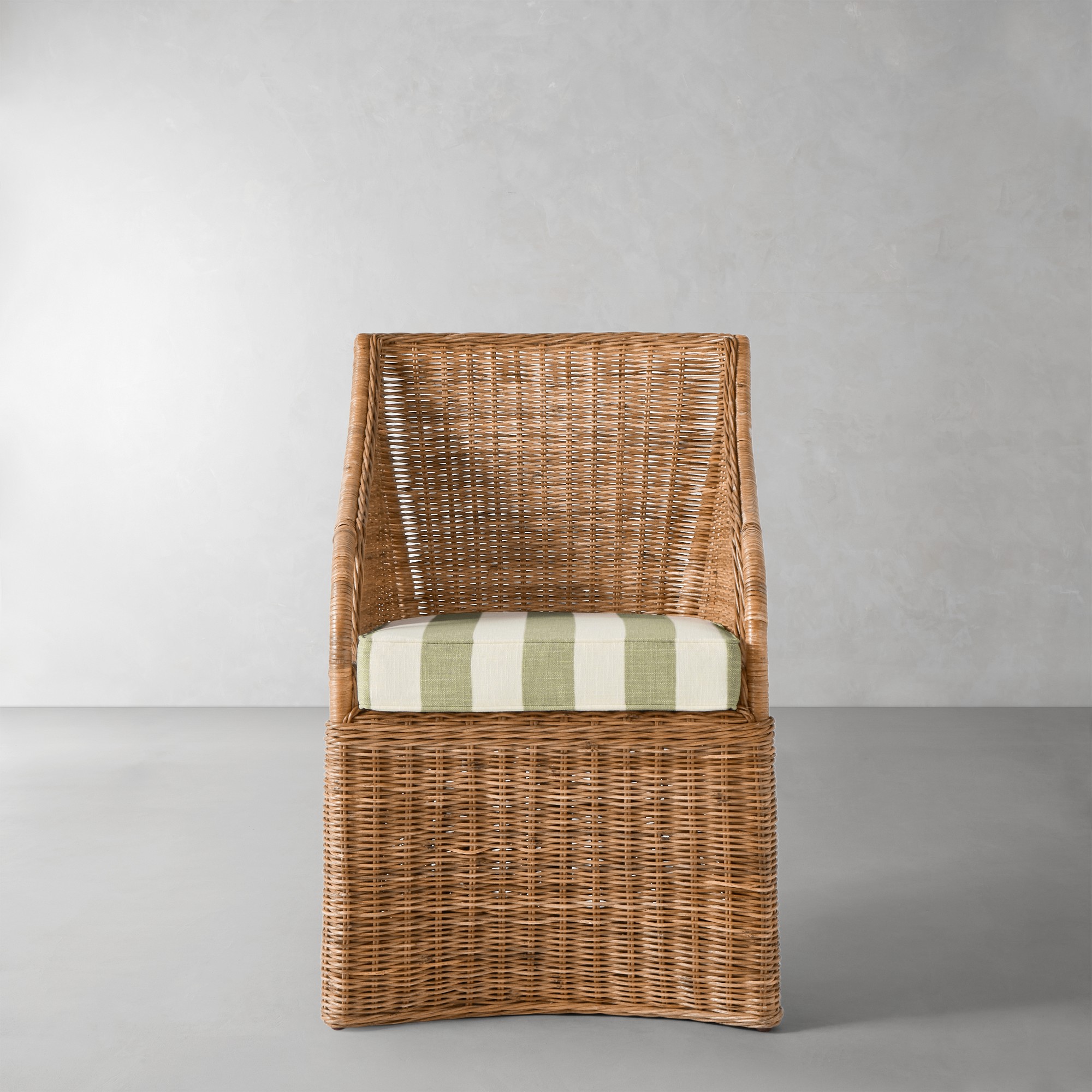 Basketweave Cabana Stripe, Pistachio