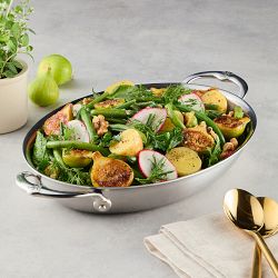 Hestan Provisions Stainless-Steel Oval Gratin Roaster