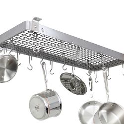 Enclume Flush-Mounted Rectangular Ceiling Pot Rack