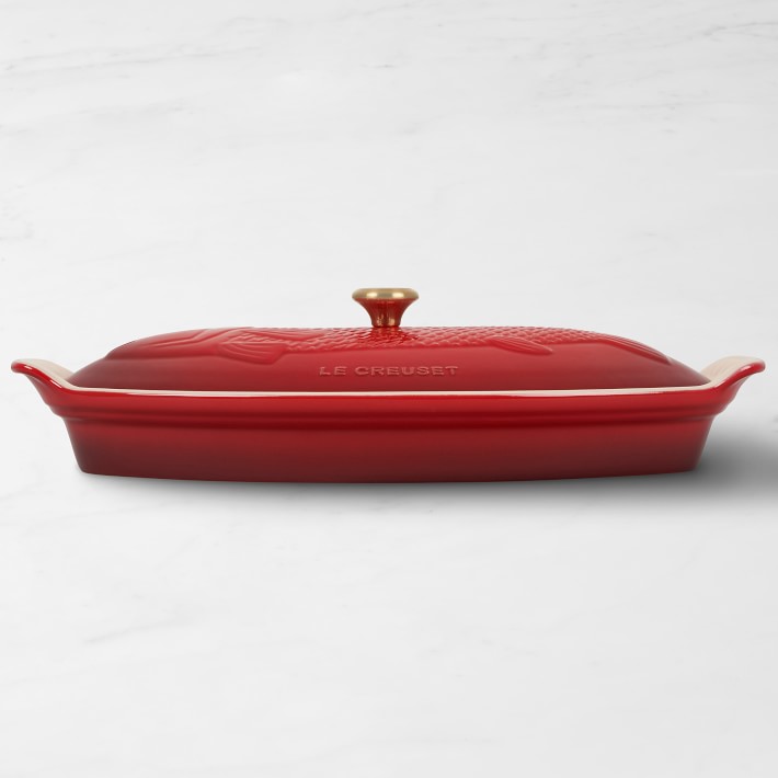 Le Creuset Stoneware Oval Fish Baker, 1 3/4 Qt. | Williams Sonoma