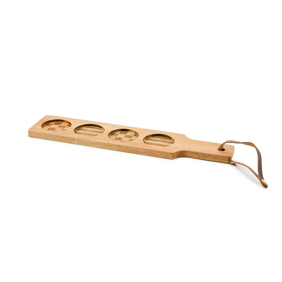 MacKenzie-Childs Courtly Check Shot Glass Flight | Williams Sonoma