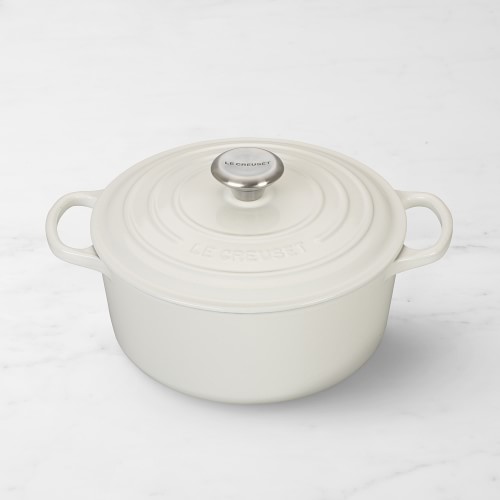 Le Creuset Signature Enameled Cast Iron Round Dutch Oven, 4 1/2-Qt., White