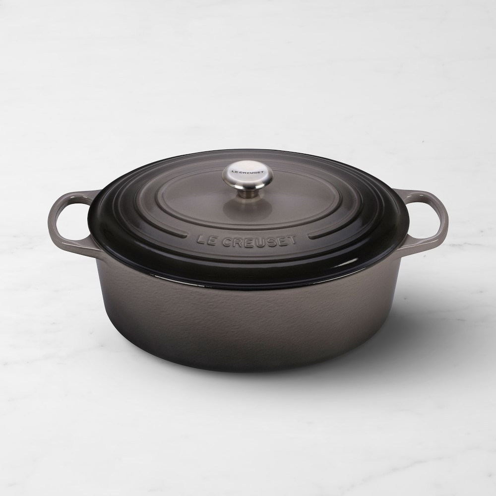 Le Creuset Signature Enameled Cast Iron Oval Dutch Oven - 9 1/2-Qt., Oyster