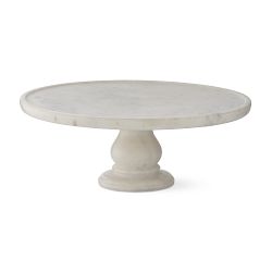 OPEN BOX:Marble Round Cake Stand, Large