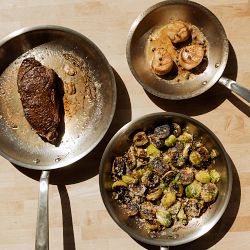 Made In® Stainless-Steel Fry Pan, Set of 3