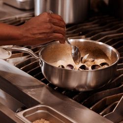 Made In® Stainless-Steel Saucier, 3-Qt.