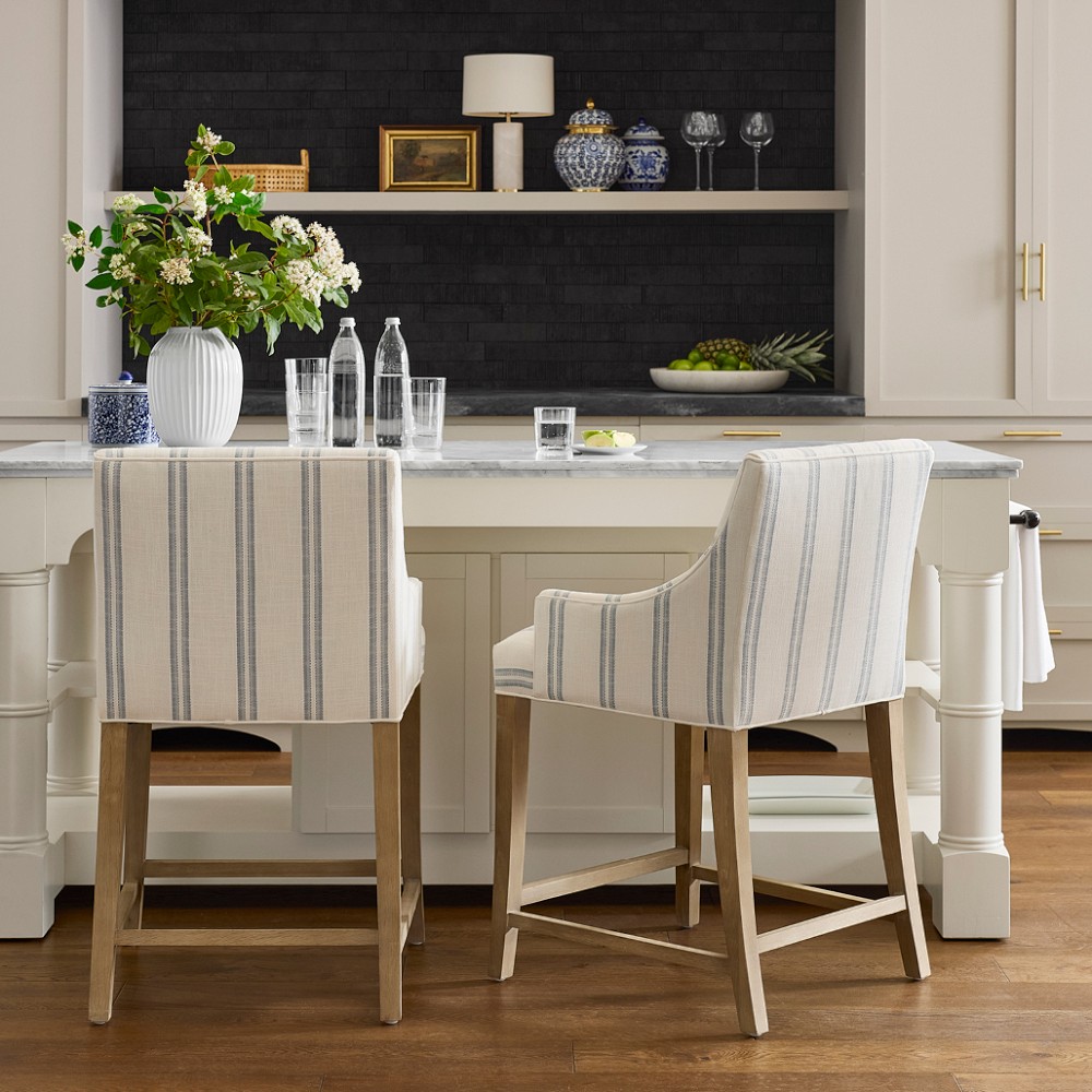 Belvedere Upholstered Counter & Bar Stool by Williams Sonoma Home