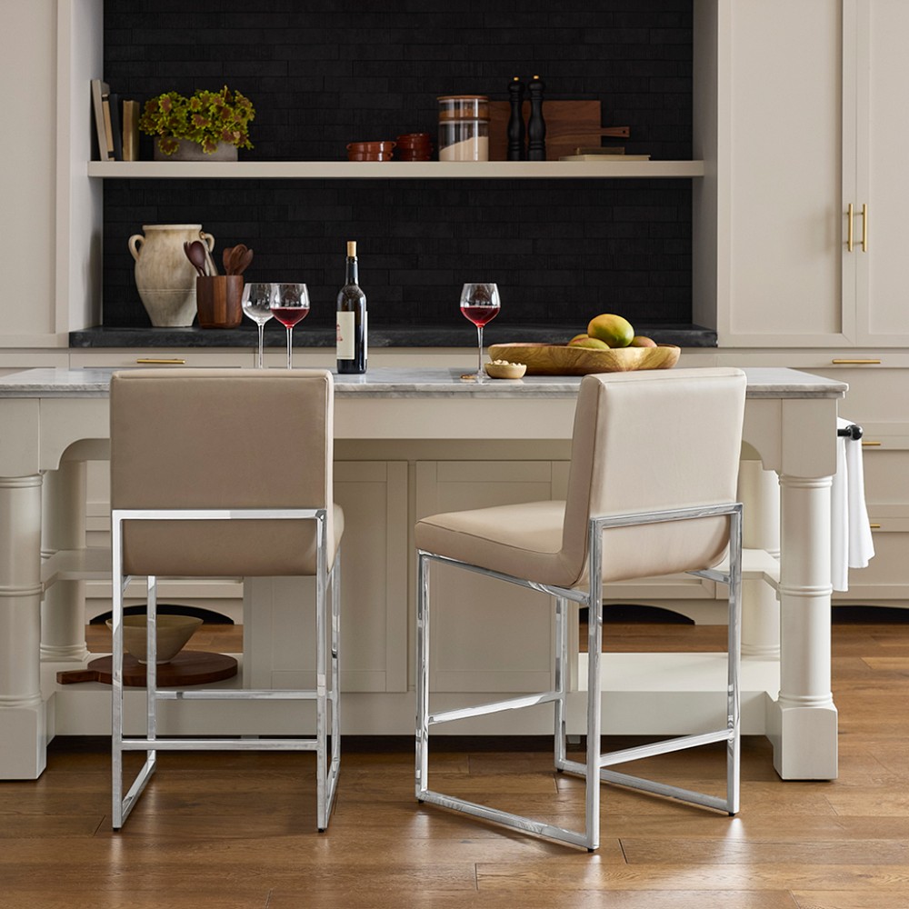 Lancaster Upholstered Counter & Bar Stool by Williams Sonoma Home