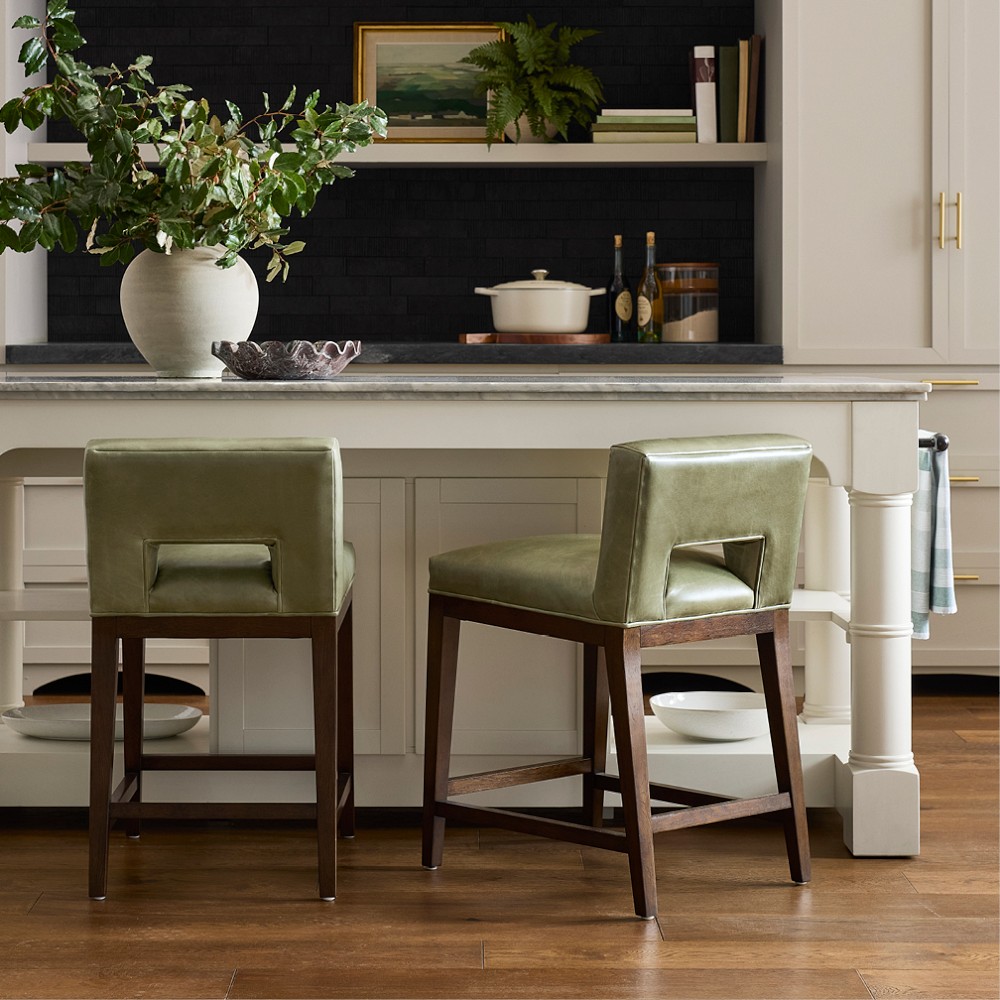 Saratoga Upholstered Counter & Bar Stool by Williams Sonoma Home