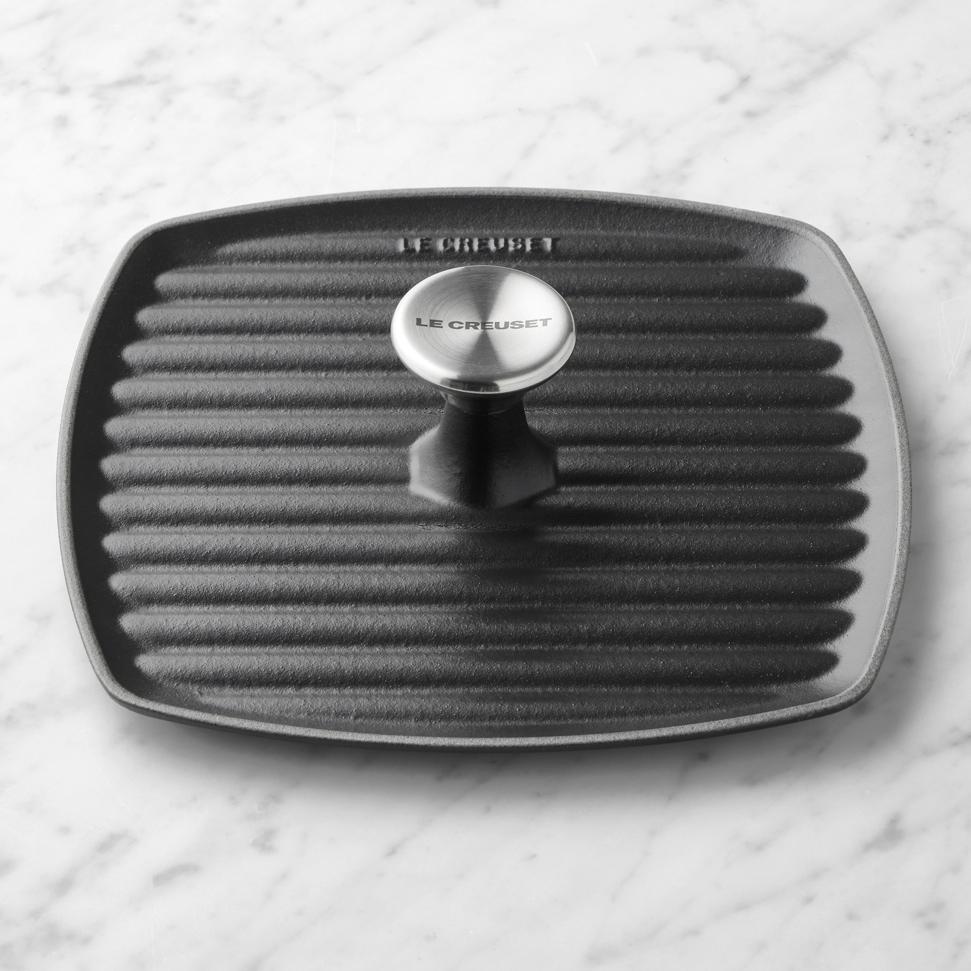 Le Creuset Enameled Cast Iron Panini Grill Press Simolary simolary.com