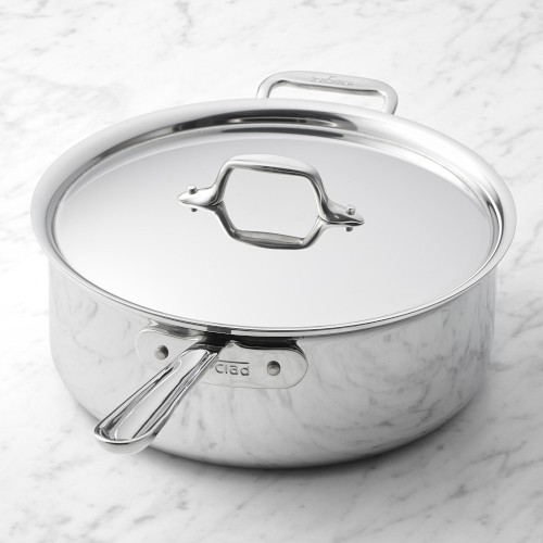 All-Clad D3 Tri-Ply Stainless-Steel Deep Sauté Pan, 6-Qt. Simolary simolary.com