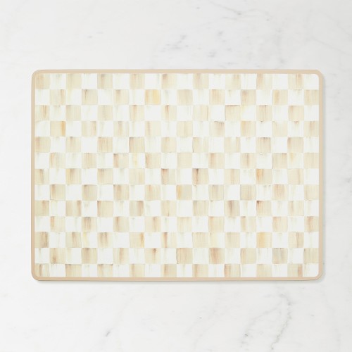 MacKenzie-Childs Mocha Check Placemats, Set of 4 Simolary simolary.com