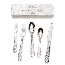 MacKenzie-Childs Check 5-Piece Flatware Sets