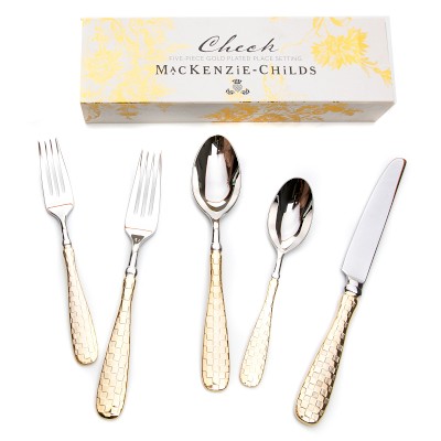 MacKenzie-Childs Check 5-Piece Flatware Sets Simolary simolary.com 19