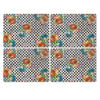 MacKenzie-Childs Flower Market Check Placemats, Set of 4 Simolary simolary.com 8