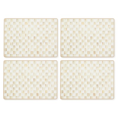 MacKenzie-Childs Mocha Check Placemats, Set of 4 Simolary simolary.com 9