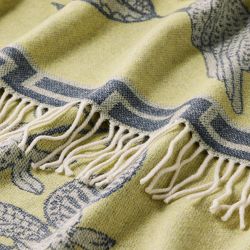 European Novelty Cashmere Throw, Naive Bird