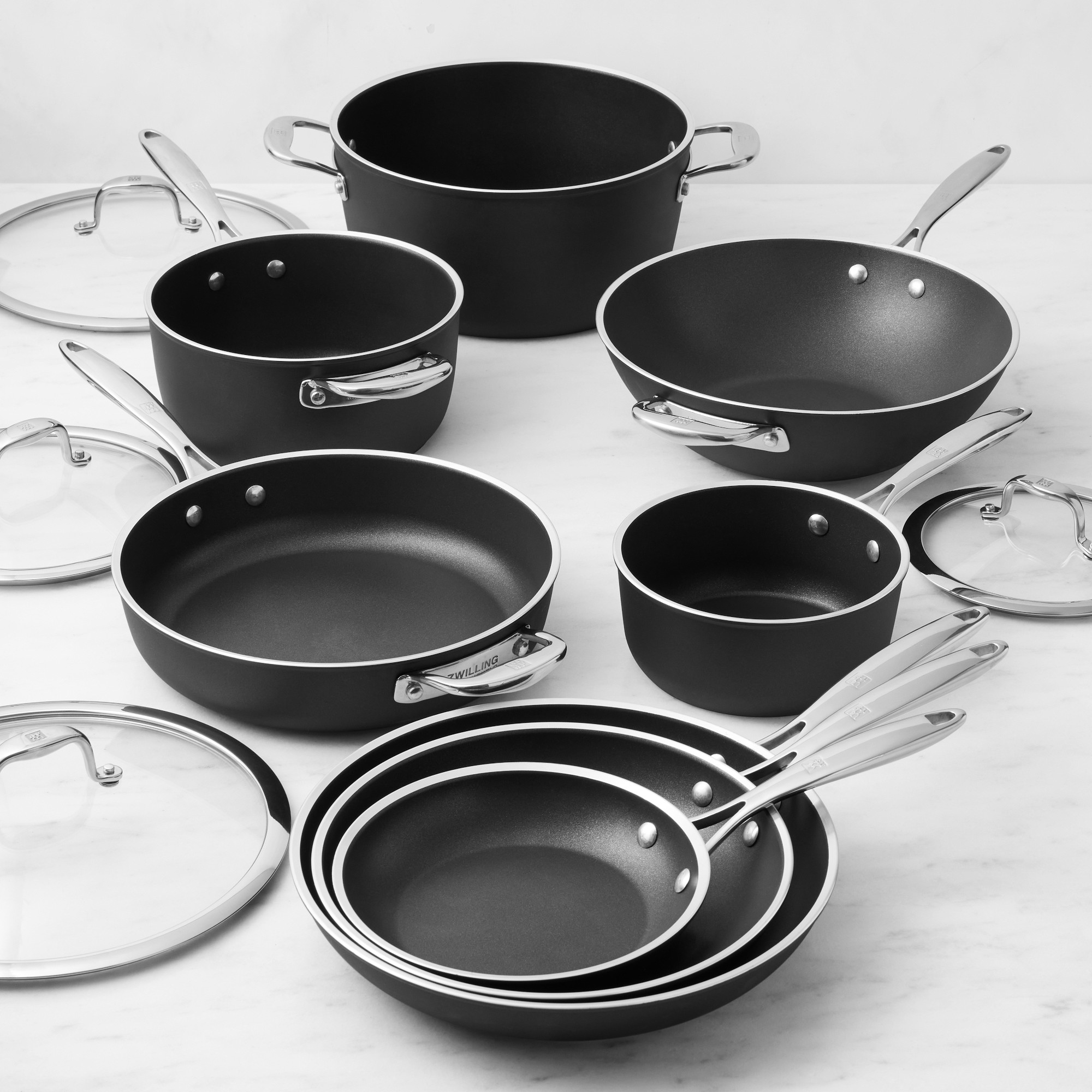 Zwilling Forte Plus Nonstick 12-Piece Ultimate Cookware Set Sansujyuku sansujyuku.com