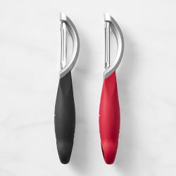 Microplane® Pro Serrated &amp; Straight Peelers, Set of 2