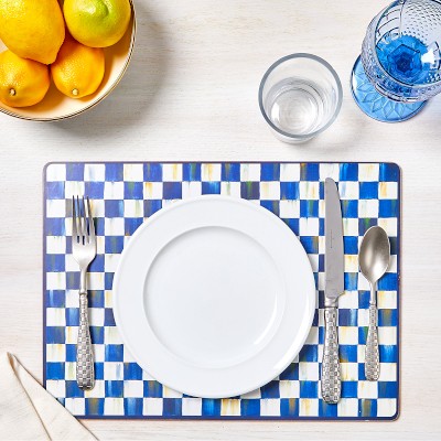 Mackenzie-Childs Royal Check Cork Back Placemats Simolary simolary.com 9