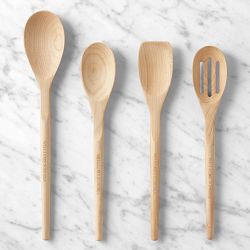 Williams Sonoma Maple Spoons, Set of 4