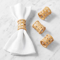 Cane Napkin Rings, Set of 4