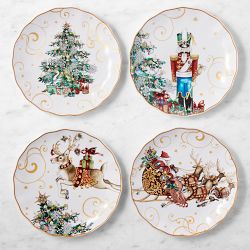 'Twas the Night Before Christmas Mixed 16-Piece Dinnerware Set with 'Twas Goblets