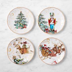 'Twas the Night Before Christmas Mixed 16-Piece Dinnerware Set with 'Twas Goblets