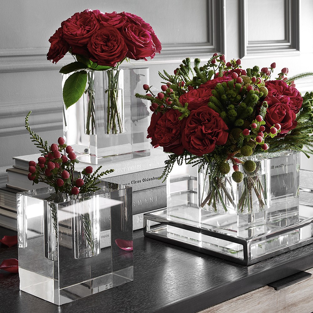 Crystal Block Vase, Square by Williams Sonoma Home