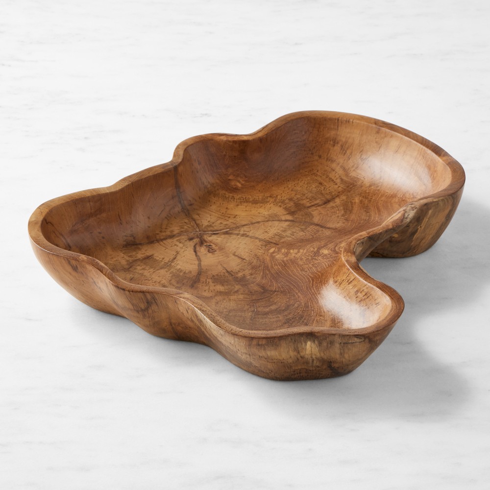 Live Edge Teak Bowl - Large