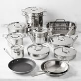 All-Clad D5 Polished Stainless-Steel Mixed Material 24-Piece Cookware Set Simolary simolary.com 9